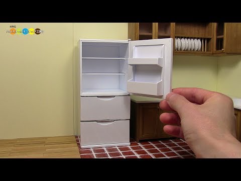 DIY Miniature Refrigerator　ミニチュア冷蔵庫作り Video