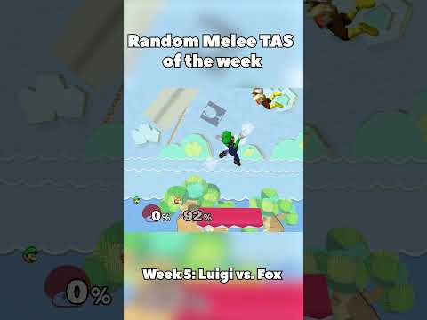 TAS of the week: Luigi vs. Fox #melee #smashbros #ssbm #gaming