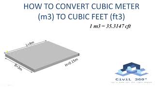 HOW TO CONVERT CUBIC METER TO CUBIC FEET