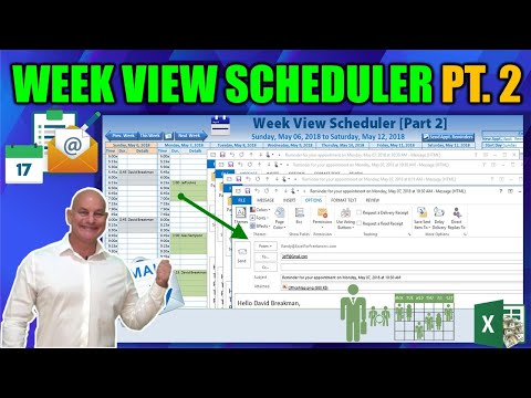 How To Create This AMAZING Week View Schedule In Excel Part 1