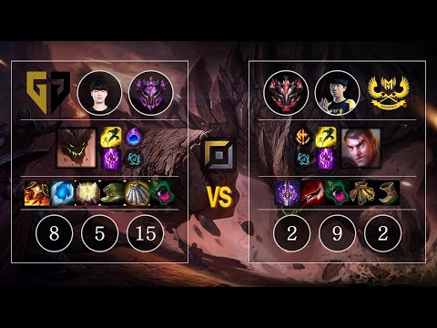 GEN Rascal Malphite vs GAM Kiaya Jayce Top - KR Patch 10.12