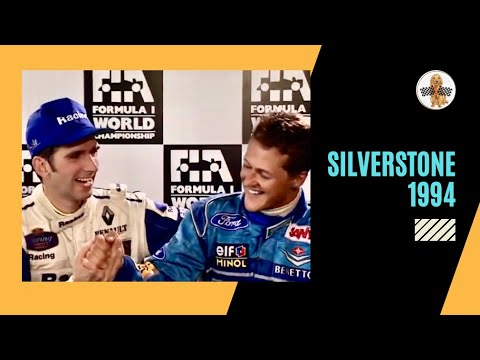 1994 🇬🇧 British GP - Post Race Interview (Damon Hill, Michael Schumacher and Jean Alesi)