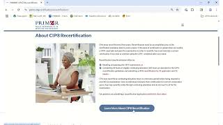 Where to Find CIP and CPIA Recertification Information and Documents