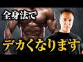 【筋トレ】身体全体の筋肉をさらに大きくしていくために全身法のトレーニングに挑戦します