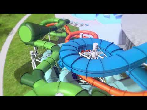 Donaubad - Unsere Familienrutsche "Rainbow River" unserer neuen Rutschen-Welt im Erlebnisbad