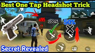 100% One Tap Headshot Secret Trick Revealed in fre