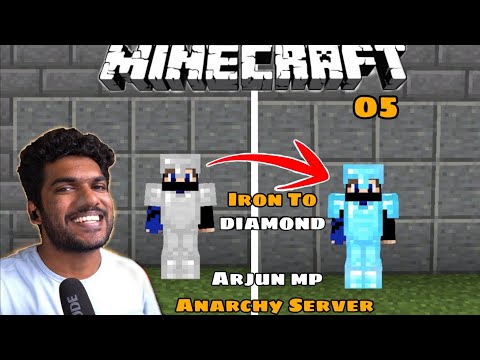 BBG GAMING - @ArjunMPPlayz Anarchy Server|Iron To Diamond Armour|Minecraft|മലയാളം