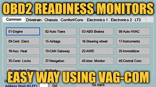 HOW TO Set Your OBD2 Monitors Using VCDS Vag-Com EASY WAY
