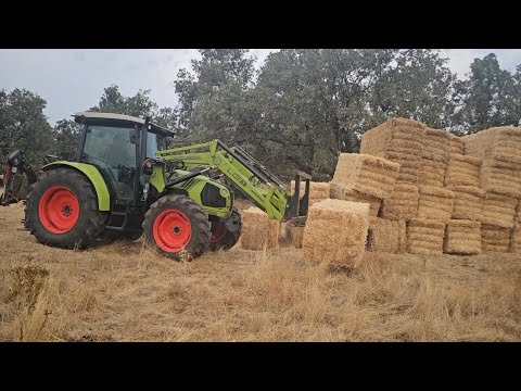 Colocamos un camión de paquetones de paja 👍😉