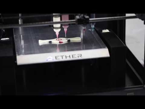 Aether 3D Bioprinter &#8211; Bioprinting Bone with Graphene and Stem Cells &#8211; Electronics Printing