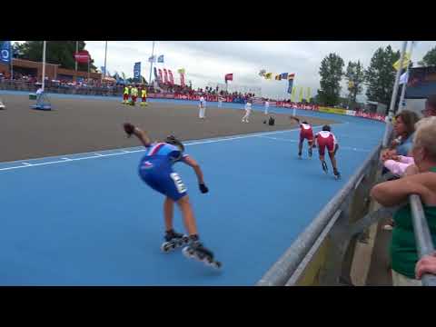 1/4 final youth ladies 500m 1 (European Championships Inline Skating 2018)