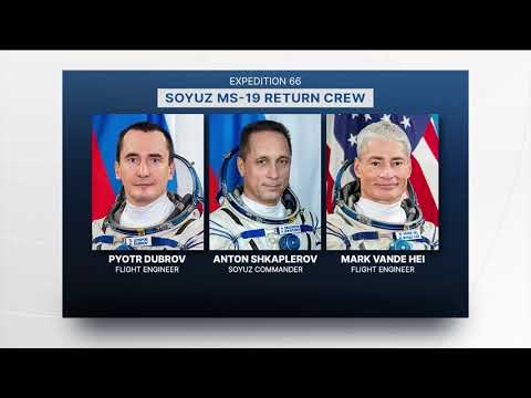 Expedition 66 Soyuz MS 19 Hatch Closure on International Space Station
