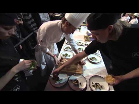 Johan Backeus, tranchering Rätt 2 - Årets Kock 2016, Final