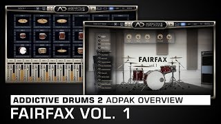 Video thumbnail for Addictive Drums 2 ADpak Overview: Fairfax Vol. 1 by XLN Audio