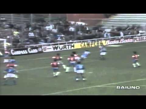Serie A 1990-1991, day 26 Sampdoria - Napoli 4-1 (Cerezo, 2 Vialli, Maradona, A.Lombardo)