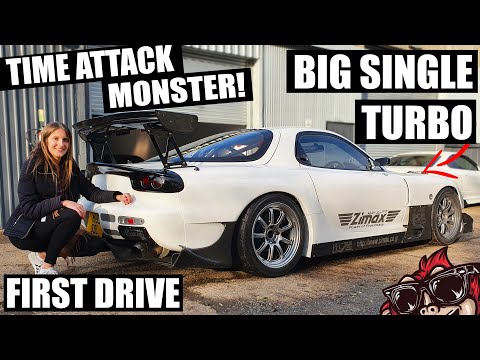 🐂 GIRLFRIENDS NEW ROAD LEGAL TIME ATTACK RX7 - IT'S MENTAL!