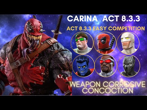 MCOC Act 8.3.3 Easy path Completion with Venompool Boss  !!! Weapon Corrosive Concoction !!