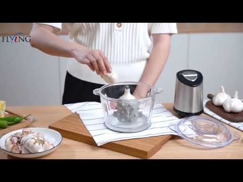 food chopper/meat grinder with garlic peeler