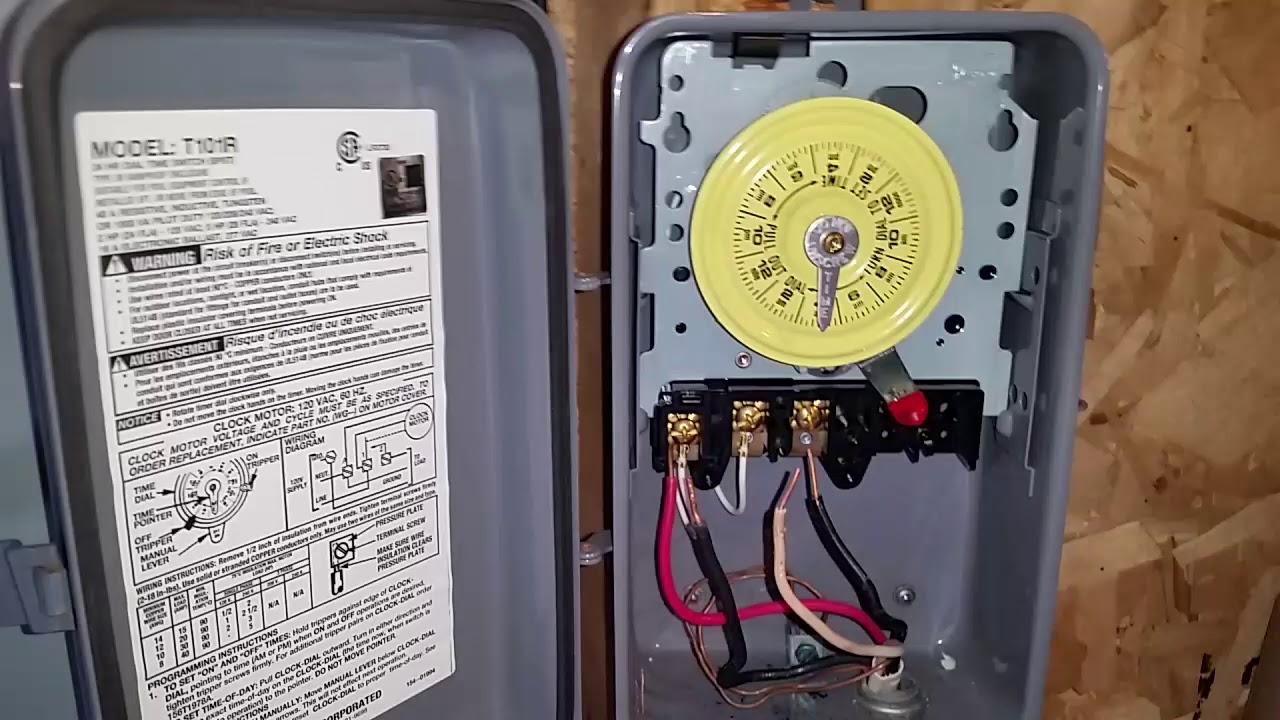 How To Wire Connect Intermatic Pool Pump Timer SIMPLE SHORT VIDEO