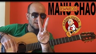 Como tocar DESAPARECIDO de MANU CHAO Tutorial GUITARRA FACIL