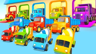 Helper Cars at the car wash. Dirty cars and trucks need help! Full episodes of car cartoons for kids
