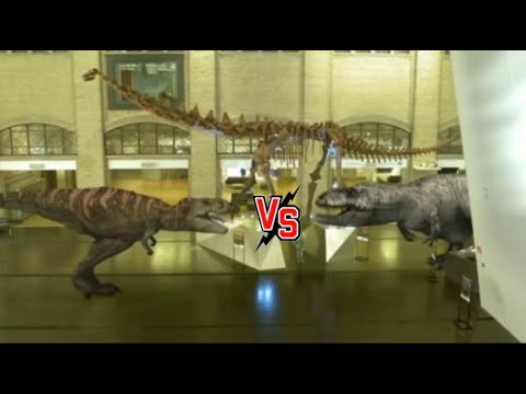 Tyrannosaurus Rex And Futalognkosaurus Vs Giganotosaurus | Dino Dan Trek Adventures (2013)