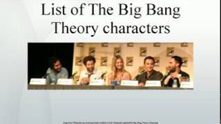 List of The Big Bang Theory characters