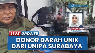Semarak Hari Pahlawan, Unipa Surabaya Gelar Donor Darah dengan Peserta Berpakaian Pahlawan dan Adat