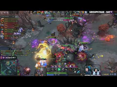 Fnatic vs Evil Geniuses Game 1 (Bo2) | The International Groupstage