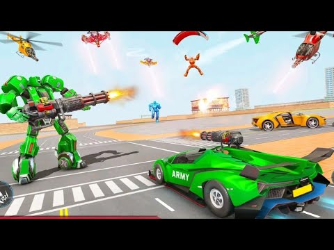 ARMY ROBOT TRANSFORM BATTLE IN FLYING CAR GAMES AND JET ROBOT GAMES _  new updated  #army #armylife