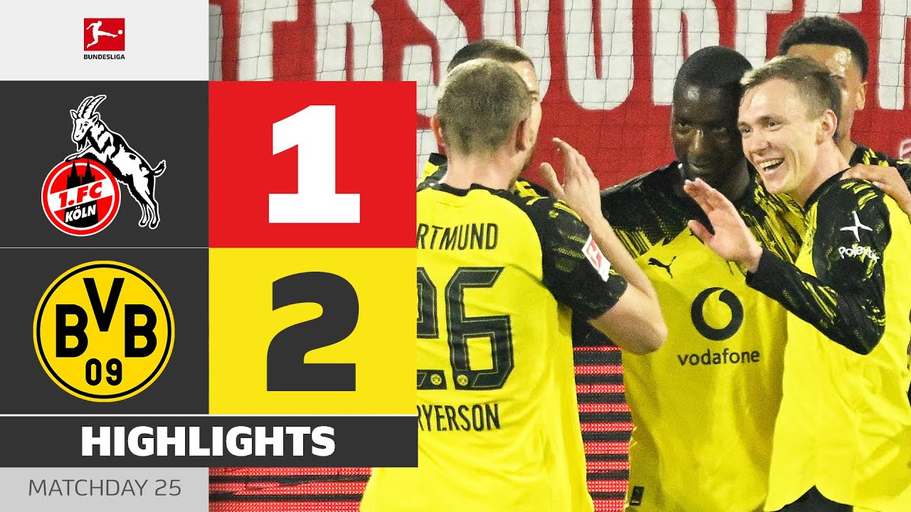 1.  Köln vs Borussia Dortmund Highlights
