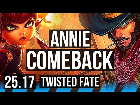 ANNIE vs TWISTED FATE (MID) | Comeback | KR Master | 25.17