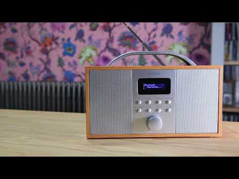 Groov-e Boston, Wooden DAB & FM Radio with Bluetooth