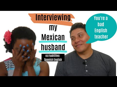 Cómo aprender inglés por tu cuenta | Entrevistando a mi esposo mexicano | Inglés facil y rapido