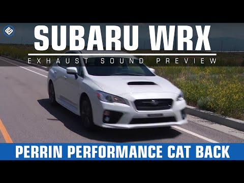 Perrin Performance Dual Tip Cat Back on 2015 WRX