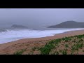 Ocean Waves Crashing At Stormy Beach W Sea Rain Relaxing Sounds For Sleep Tinnitus Brown Noise