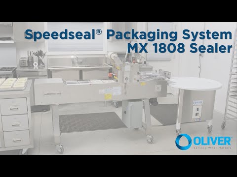 Oliver 1808 Speedseal MX Tray Lidder – 35 packs/min, 8-1/2"W x 10"L x 3-1/4"D, 9" roll, auto‑seal, 10A 200‑240V 2 image