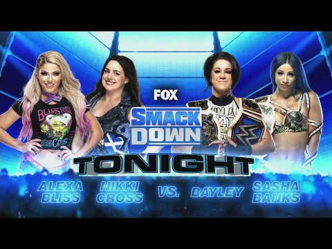 Alexa Bliss & Nikki Cross Vs Bayley & Sasha Banks - WWE Smackdown 10/07/2020 (En Español)