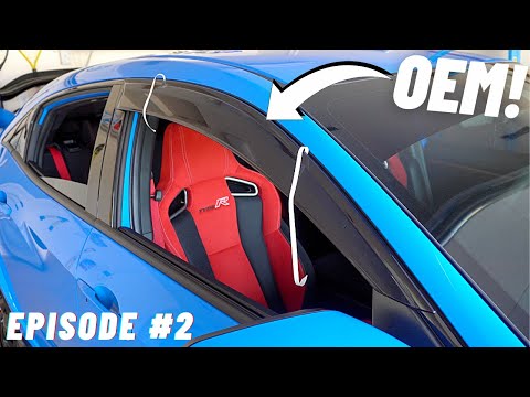 OEM Window Visors Install - 10th Gen Civic Type R & Hatchback