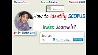 How to Identify SCOPUS Index Journals?