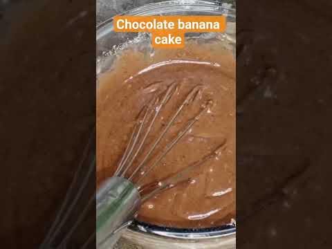 Chocolate banana cake Recipe.#food #cake #chocolate #shortvideo