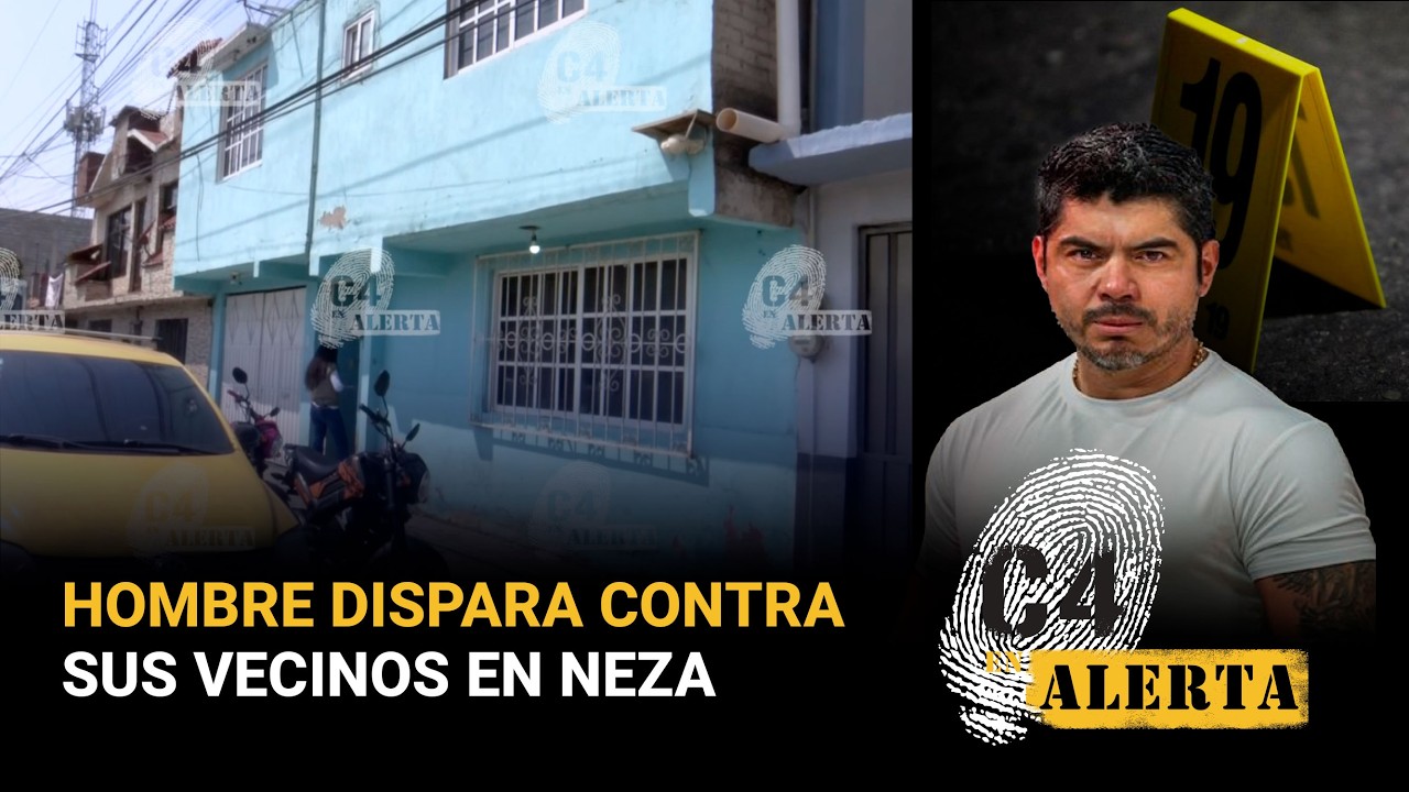 Captan a Israel 'N' disparando contra sus vecinos tras riña afuera de su casa en Nezahualcóyotl