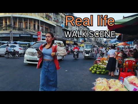 The Most Popular Market – Orussey Market Walk Tour | Street Food & Local Life in Phnom Penh | Part 1