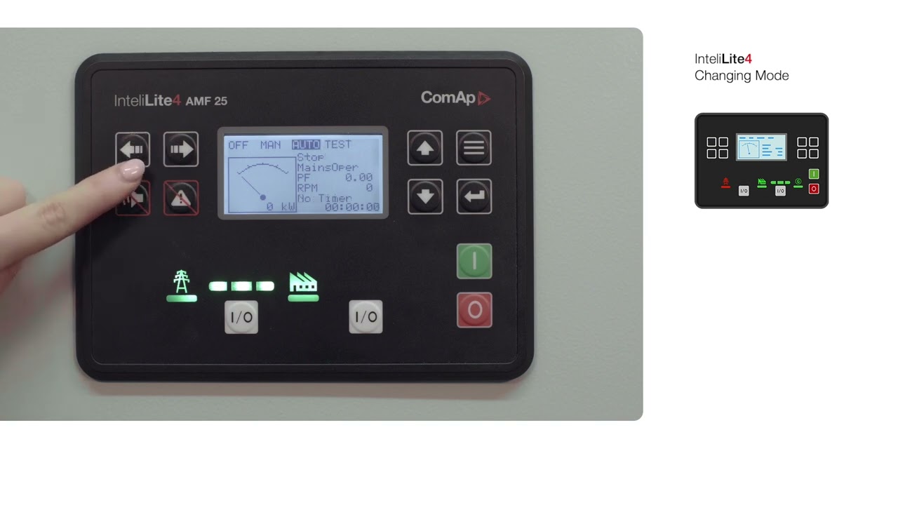 InteliLite4 Controller: Changing Modes