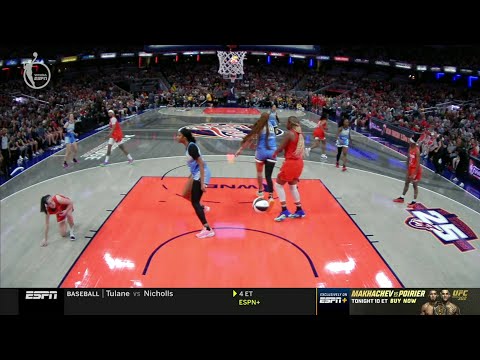🤐 Angel Reese KNOCKS DOWN Caitlin Clark Then TAUNTS Her, NO CALL | Chicago Sky vs Indiana Fever