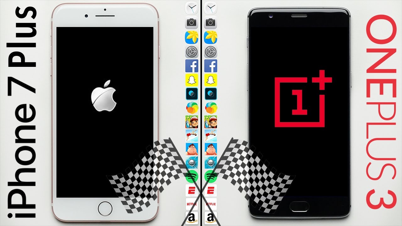 iPhone 7 Plus vs. OnePlus 3 Speed Test