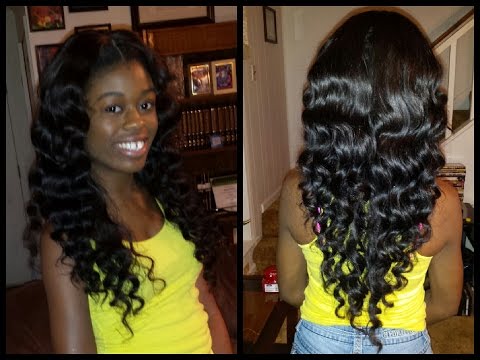 1ST Time Getting a Sew In + Middle Part Closure ||  Brazilian Straight || BEAUTY FOREVER Video