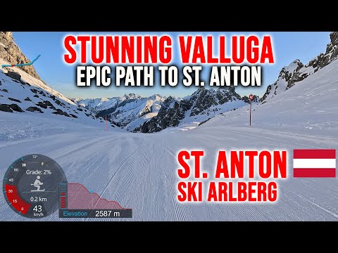 [4K] Skiing St. Anton, Stunning Valluga - Epic Path to St.Anton, Ski Arlberg Austria, GoPro HERO13