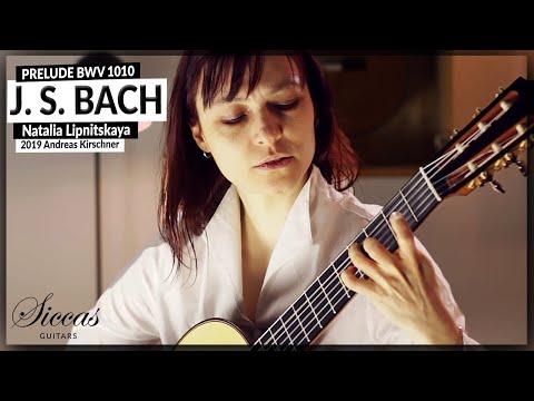 Natalia Lipnitskaya plays Prelude BWV 1010 by J. S.  Bach from the Cello Suite 4 - classical guitar