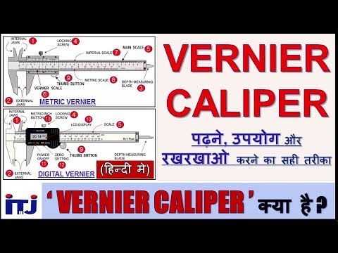 Vernier Caliper : How to Read, Use & Handle || Zero point Inspection & Cleaning ||  हिन्दी मे - ITJ Video